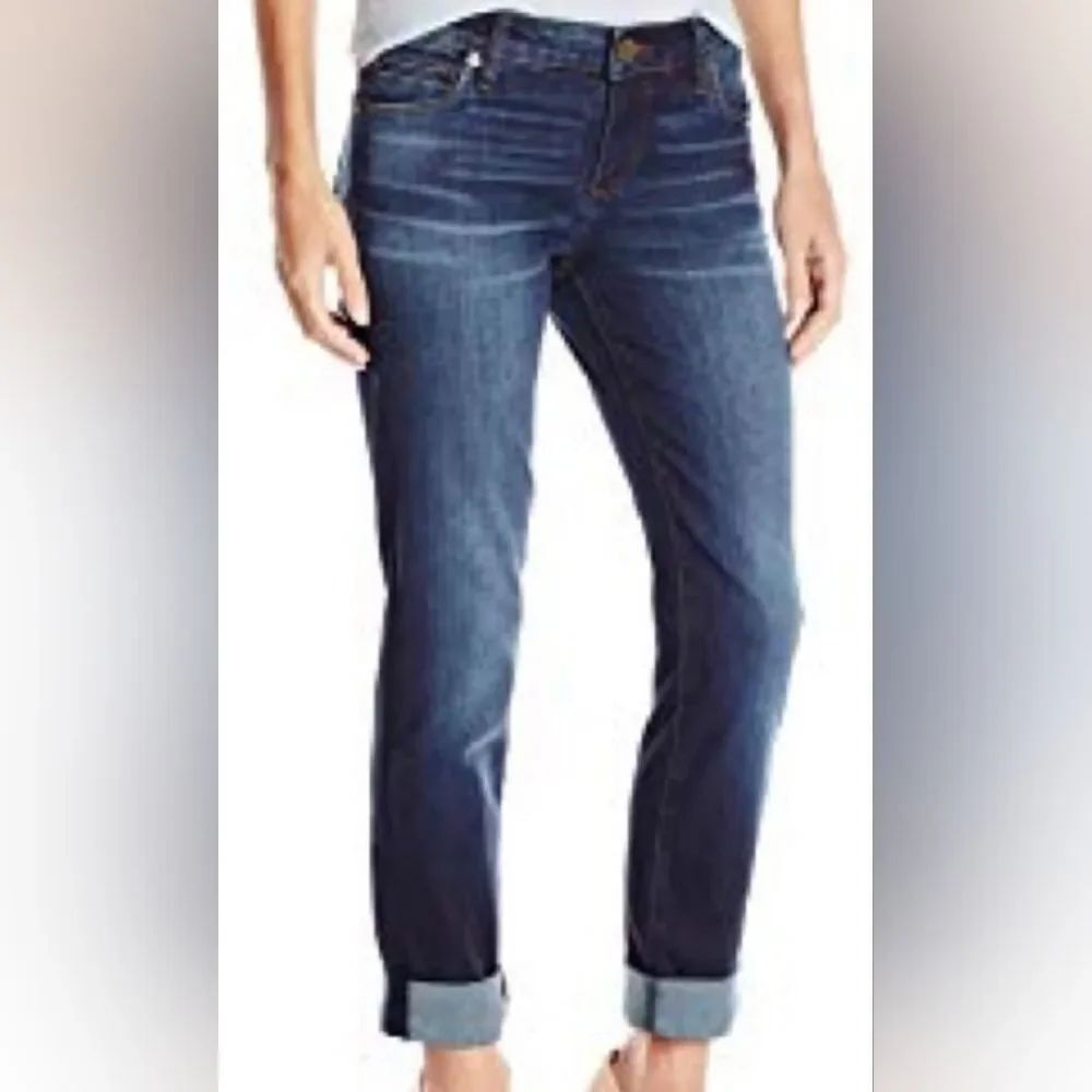 ☔️🔹️Kut From The Kloth Dark Blue "Catherine" Boyfriend Jeans Size 2/26